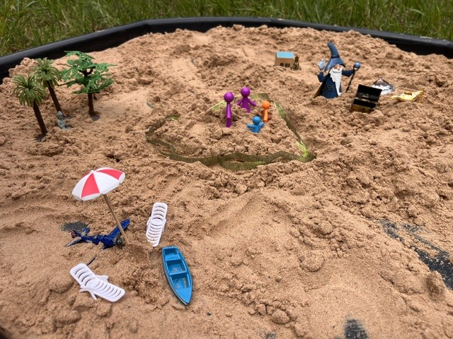 sandstory tray close up