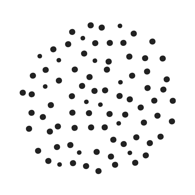 black dots